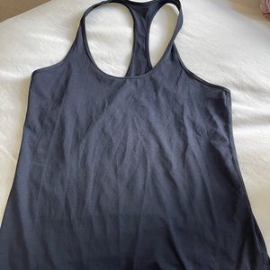 Navy blue lululemon racer back workout tank top